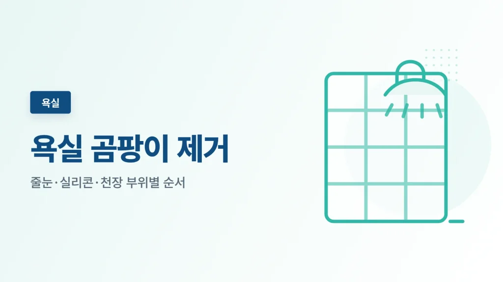 욕실 곰팡이 제거 정보 카드